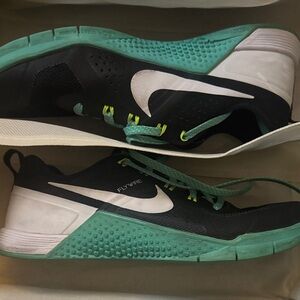 Nike Metcon Black and Teal Sneakers